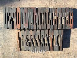 Antique American Letterpress Wood Type 18 Pica