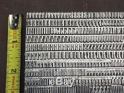 Antique Art Déco Vtg 18pt Onyx Letterpress Type D'impression Alphabet Set Complet