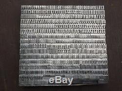 Antique Art Déco Vtg 18pt Onyx Letterpress Type D'impression Alphabet Set Complet