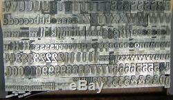 Antique Import Metal Letterpress Type D'impression 48pt Pen Print Bold D10 19 #