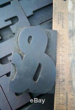 Antique Vanderburgh Wells & Co Bois Type Vandercook Letterpress Impression 2.25