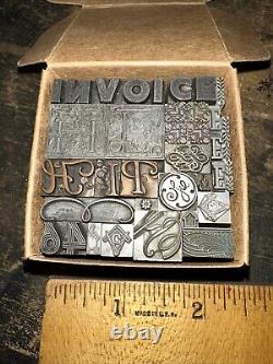 Bloc d'impression bordures ornementales dingbats blocs magnifiques! #92