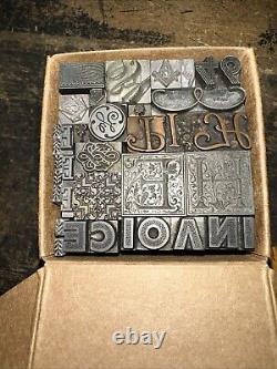 Bloc d'impression bordures ornementales dingbats blocs magnifiques! #92