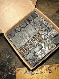 Bloc d'impression bordures ornementales dingbats blocs magnifiques! #92