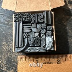 Bloc d'impression, bordures ornementales, dingbats, variété magnifique ! #69