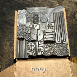 Bloc d'impression, bordures ornementales, dingbats, variété magnifique ! #69