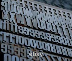 Bloc d'impression en bois de typographie de 2,13 pouces de hauteur 250 pièces en bois alphabet en bois