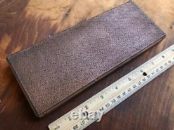 Bloc d'impression en cuivre antique avec logo AD en cercle J. STIRLING GETCHELL INC. NEW YORK