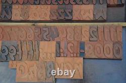 Blocs D'impression De Presse-lettres 182pcs 2.83 Haut Alphabet Type Plakadur Vintage Abc