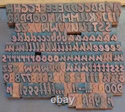 Blocs D'impression De Presse-lettres 184pcs 1.06 Haut Alphabet Type Plakadur Vintage Abc