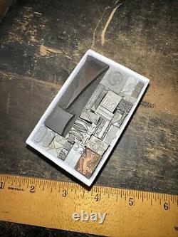 Blocs d'impression Bordures ornementales Dingbats Variété de designs! #-3 Plomb & Cuivre