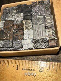 Blocs d'impression Bordures ornementales Dingbats Variété de designs ! #73 Magnifique
