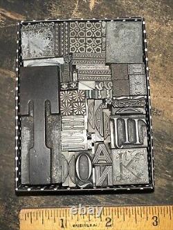 Blocs d'impression Bordures ornementales Dingbats Variété de designs ! #M1 Magnifique