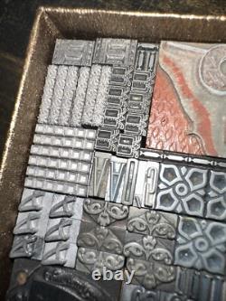 Blocs d'impression Bordures ornementales Dingbats Variété de designs ! #M7 Beau