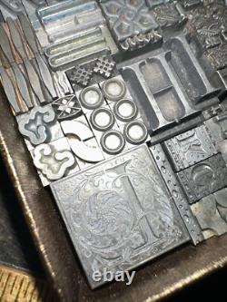 Blocs d'impression Bordures ornementales Dingbats Variété de designs ! #M7 Beau