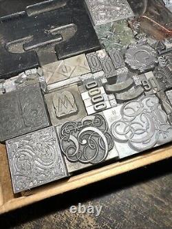 Blocs d'impression ornementaux bordures dingbats. Merveilleuse variété ! #53 Beau