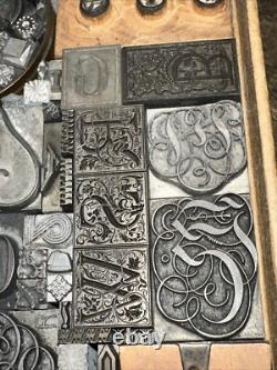 Blocs d'impression ornementaux, bordures, dingbats. Merveilleuse variété ! #D Beauté