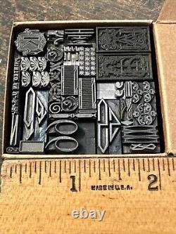 Blocs d'impression ornementaux bordures dingbats. Merveilleuse variété ! MM