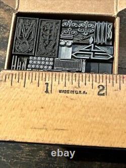 Blocs d'impression ornementaux bordures dingbats. Merveilleuse variété ! MM