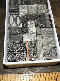 Blocs d'impression ornements bordures dingbats. Incroyable variété! #44