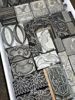 Blocs d'impression ornements bordures dingbats. Incroyable variété! #44