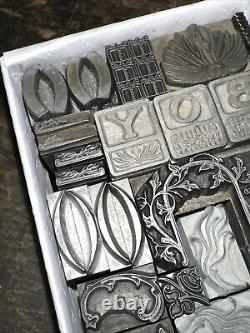 Blocs d'impression ornements bordures dingbats. Incroyable variété! #44