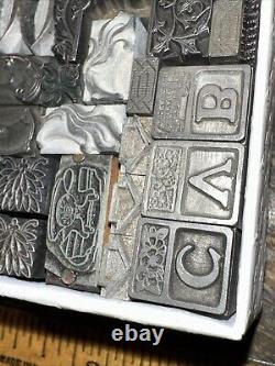 Blocs d'impression ornements bordures dingbats. Incroyable variété! #44