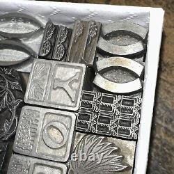 Blocs d'impression ornements bordures dingbats. Incroyable variété! #44