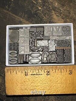 Blocs d'impression ornements bordures dingbats. Incroyable variété! #44