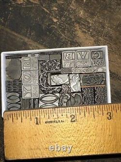Blocs d'impression ornements bordures dingbats. Incroyable variété! #44