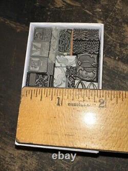 Blocs d'impression ornements bordures dingbats. Incroyable variété! #44