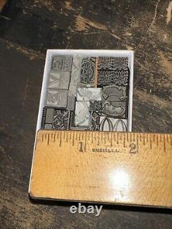 Blocs d'impression ornements bordures dingbats. Incroyable variété! #44