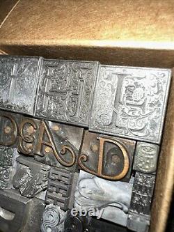 Blocs d'impression plombés Bordures ornementales Dingbats Magnifiques! #61