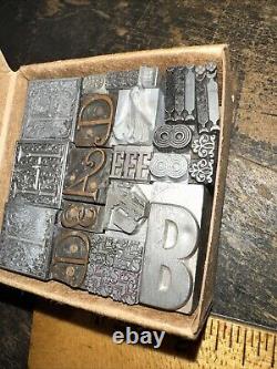Blocs d'impression plombés Bordures ornementales Dingbats Magnifiques! #61