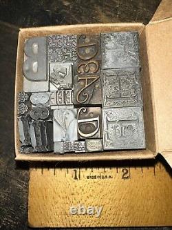 Blocs d'impression plombés Bordures ornementales Dingbats Magnifiques! #61