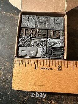 Blocs d'impression plombés Bordures ornementales Dingbats Magnifiques! #61
