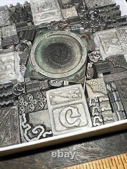 Bloques de Typographie en Relief Vintage, Découpes Dingbats, Variété de Designs ! #V