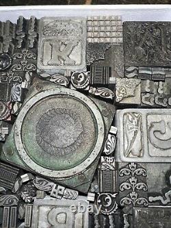 Bloques de Typographie en Relief Vintage, Découpes Dingbats, Variété de Designs ! #V
