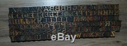 Bois Letterpress Type D'impression Lettres 120 Pièces 11/16 Grand