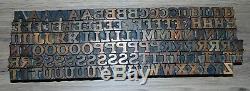 Bois Letterpress Type D'impression Lettres 120 Pièces 11/16 Grand