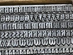 Bradley 10 Pt. Type D’imprimantes De Type Letterpress Metal
