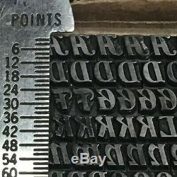 Bradley Text, Typographie Typographique, 12 Points, Typographie Vintage, Métal