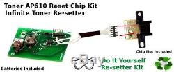 Cartouche De Toner Ricoh Aficio Ap610 400759 Infinite Reset Resetter Chip Type 115