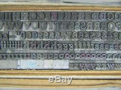 Cheltenham Inline 14 Pt. Type Letterpress Métal Imprimantes Type