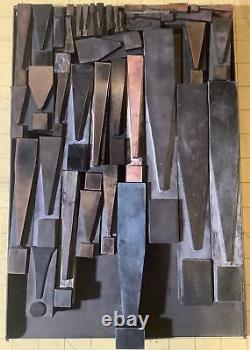 Contenu Armoire d'impression Hamilton Exclam Mark Letterpress 37 Pièces INVLP27