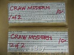 Craw Moderne 10 Pt. Type Letterpress Métal Imprimantes Type