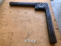 Ensemble Art Déco de 7 pièces de Lettres en Bois d'Impression Antique avec Bordures