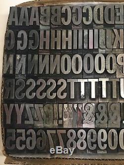 Franklin Gothic 72 Pt Type De Typographie Vintage Plomb De L'imprimante