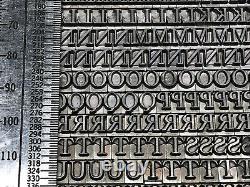Garamay 18 Pt. Letterpress Metal Type Imprimantes Type Caps