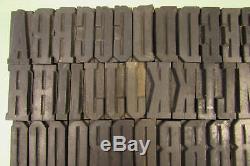 Grecque Typographique Condensé Blocs Bois Type 1-5 / 8 Pouces Majuscules